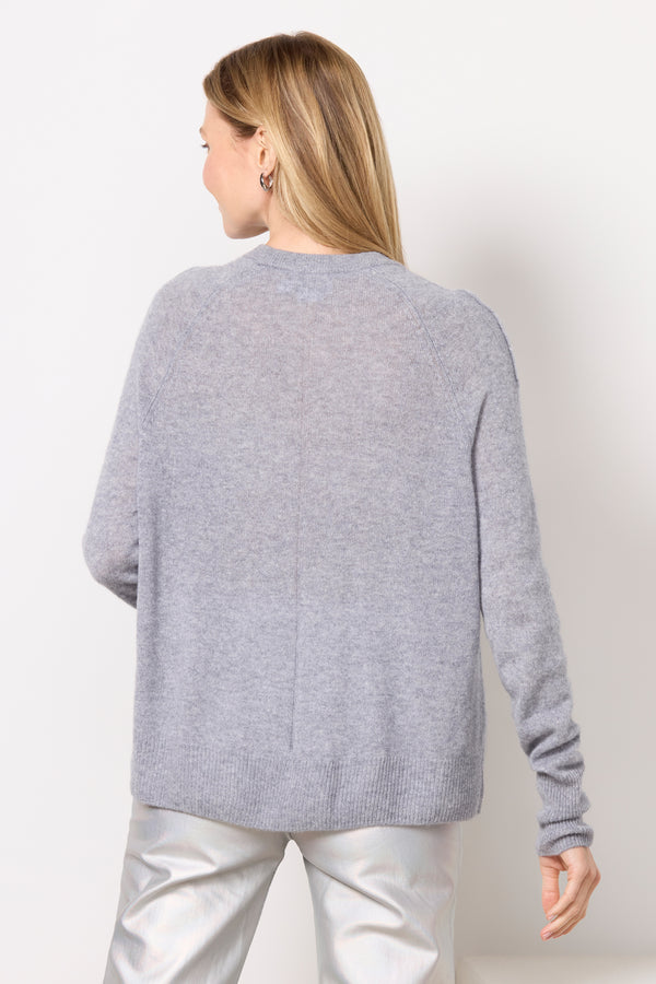 Everve Edith Cashmere Pullover Heathergrey