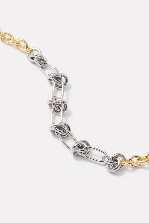 Everve Elena Two Tone Necklace Gold/Silver