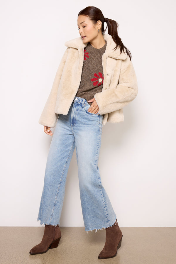 Everve Elis Short Coat Latte