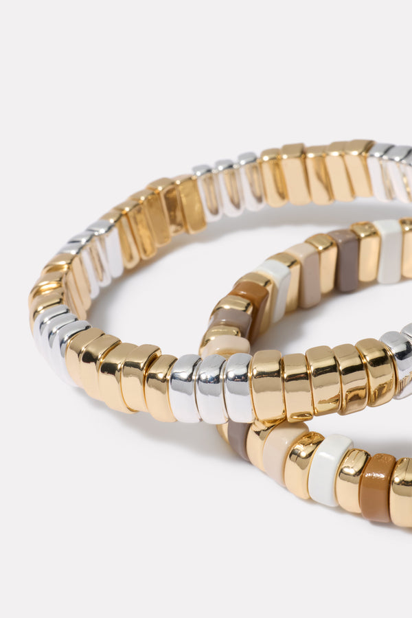 everve Elise Enamel Bracelet Pack Neutralmulti