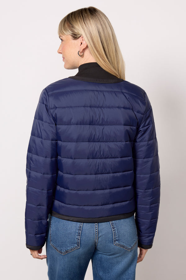 Everve Elle Puffer Jacket Navy