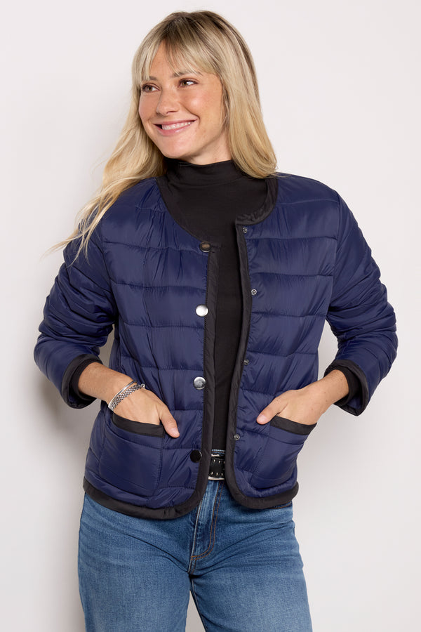 everve Elle Puffer Jacket Navy