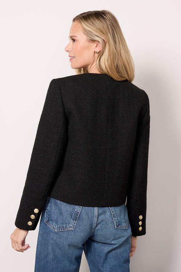 Everve Ellie Tweed Jacket Black