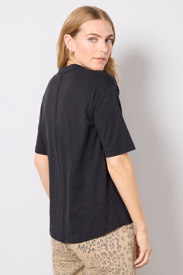 Everve Elliot Pima Slub Tee Black