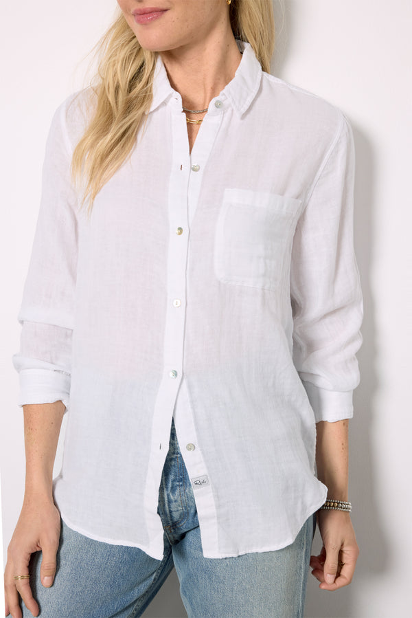 Everve Ellis Gauze Buttondown White