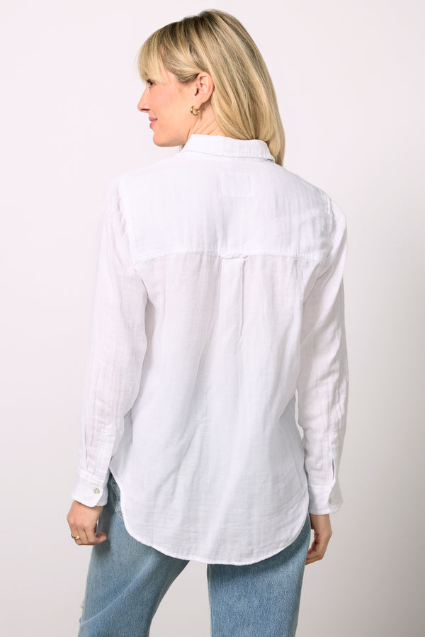 Everve Ellis Gauze Buttondown White