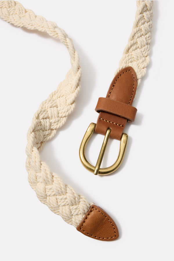 everve Ellison Knit Belt Natural