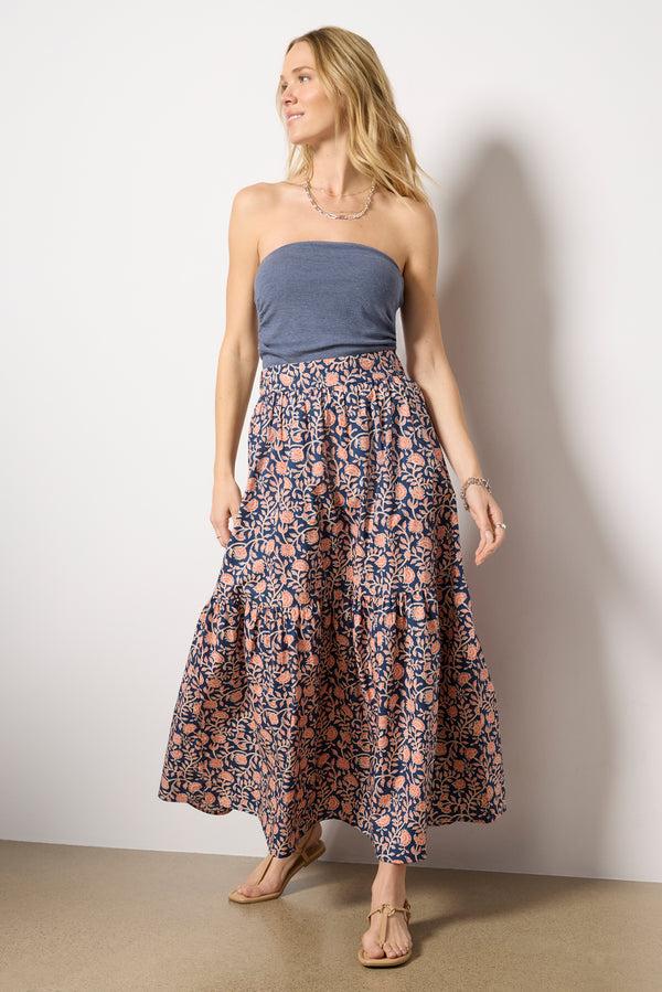 everve Eloise Maxi Skirt Multi