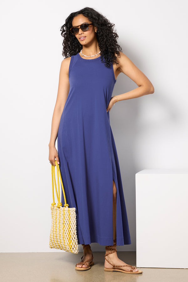 everve Elsi Maxi Dress Frenchblue