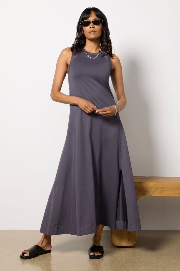 Everve Elsi Maxi Dress Washedgrey