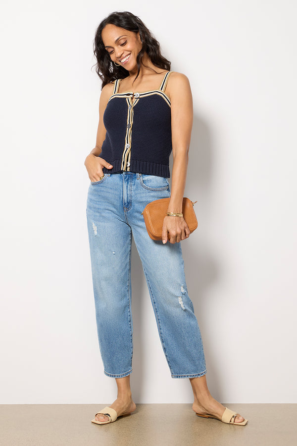 Everve Emerson Cotton Cami Darknavycombo
