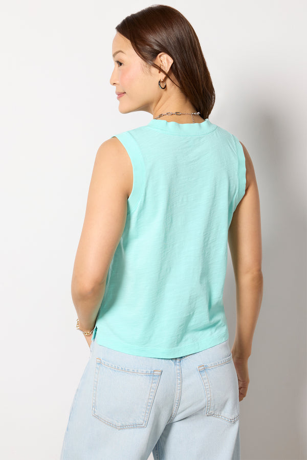 Everve Emery Pocket Tank Lightblue