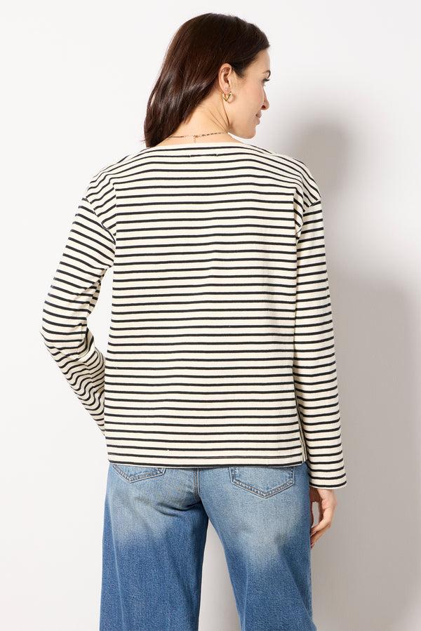 Everve Emily Shirt Natural/Black