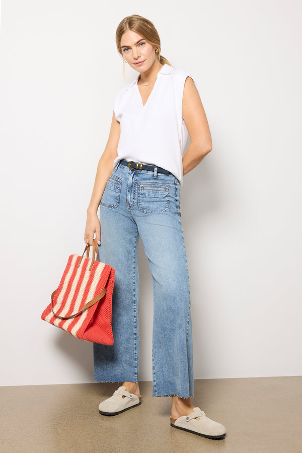 everve Ester Polo Top White