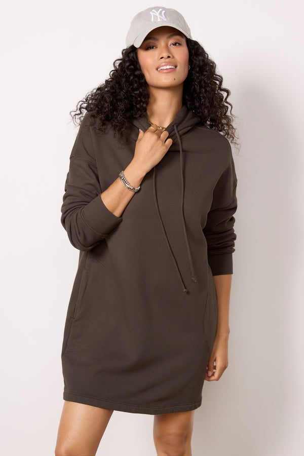 Everve Etta Sweatshirt Dress Thicket