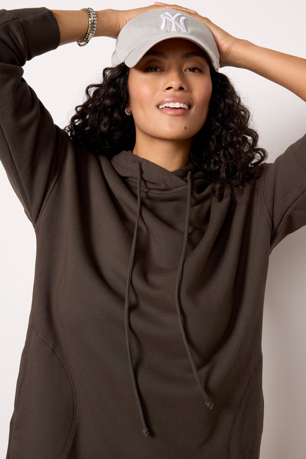 Everve Etta Sweatshirt Dress Thicket