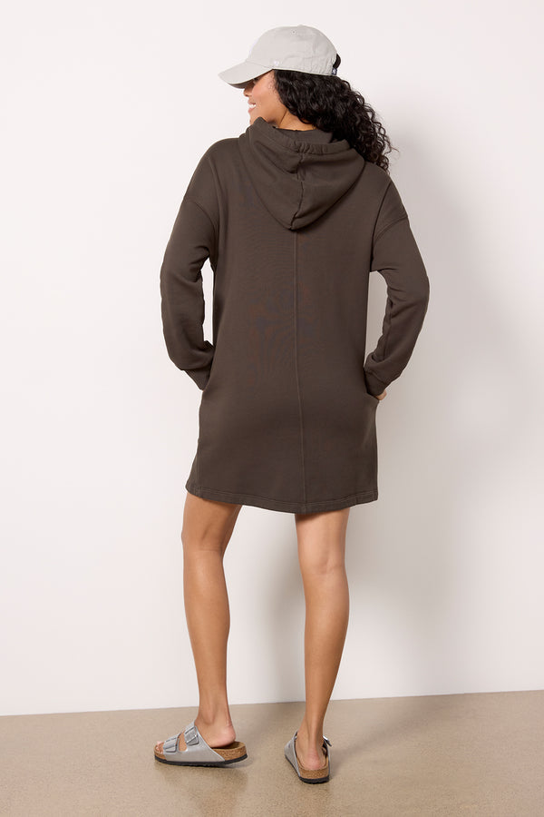 Everve Etta Sweatshirt Dress Thicket