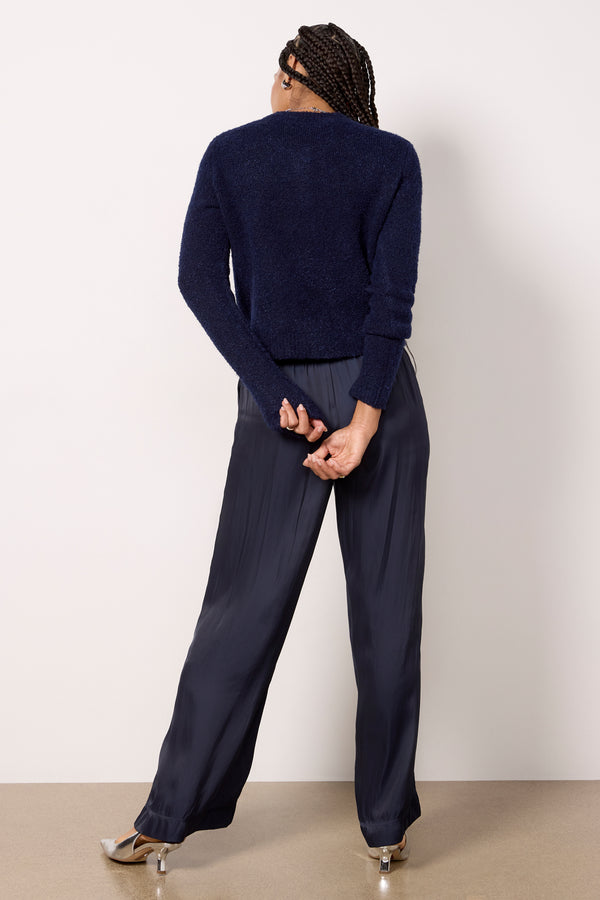 Everve Evelyn Satin Pant Peacoat