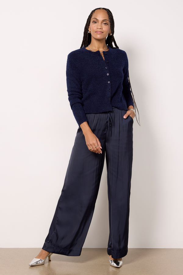 everve Evelyn Satin Pant Peacoat