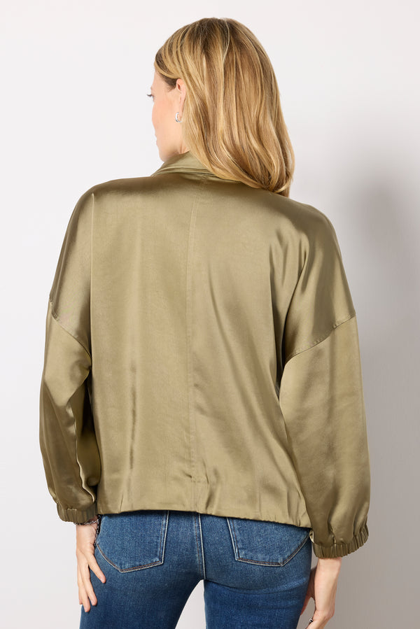 Everve Evelyn Zip Up Medkhaki