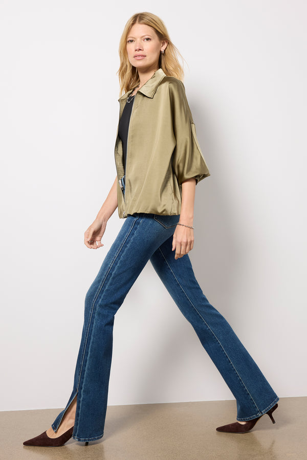 everve Evelyn Zip Up Medkhaki