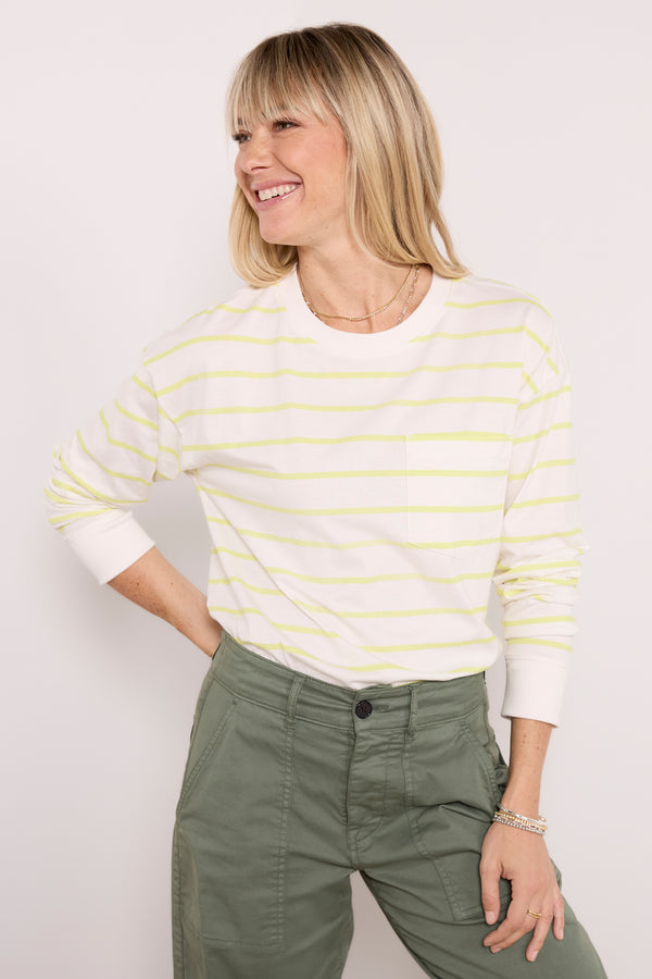 everve Ever Perfect Long Sleeve Citronstripe