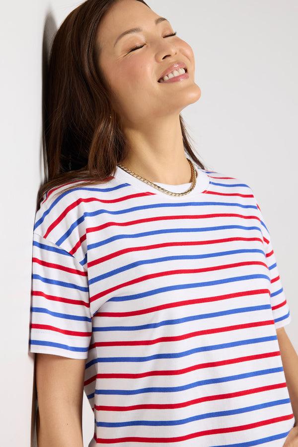 Everve Ever Perfect Tee Red/Bluestripe
