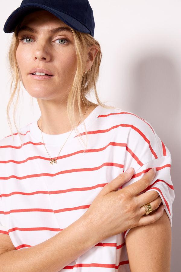 Everve Ever Perfect Tee Red/White