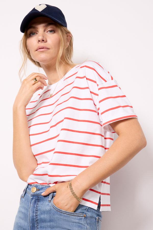 everve Ever Perfect Tee Red/White