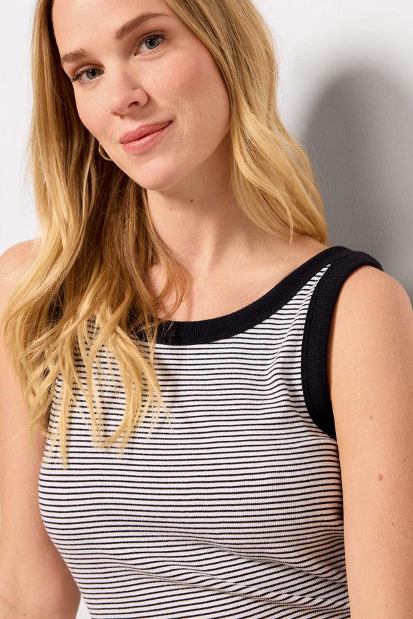Everve EVER Rib Tank Black/Whitestripe