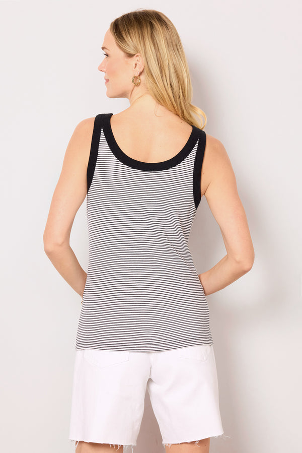 Everve EVER Rib Tank Black/Whitestripe