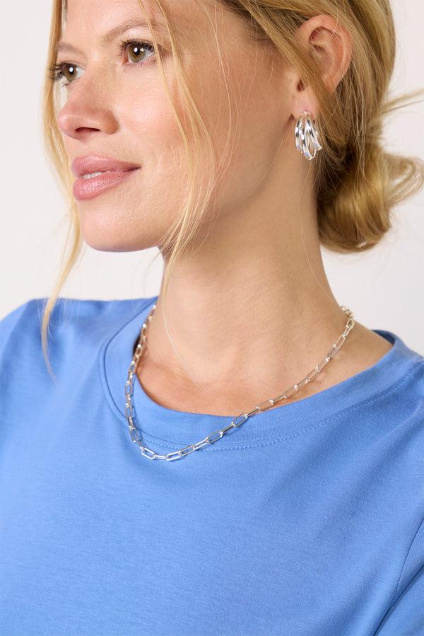 Everve Ever Slim Tee Frenchblue