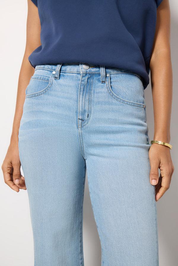 Everve Ever Vintage Boot With Inset Hem Lightwash