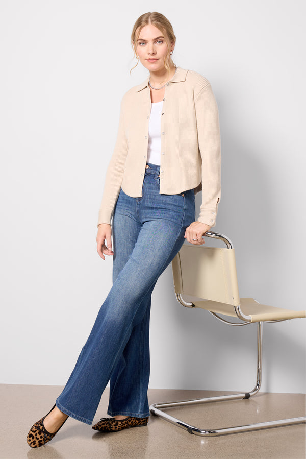 everve Ever Vintage Wide Leg Jean Medbluewash