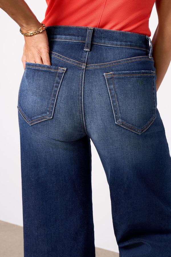 Everve Ever Wide Leg With Seam Detail Denim