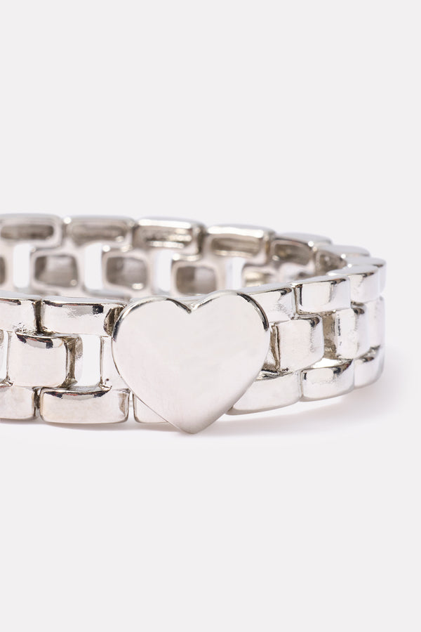 Everve Ezra Heart Watchband Silver