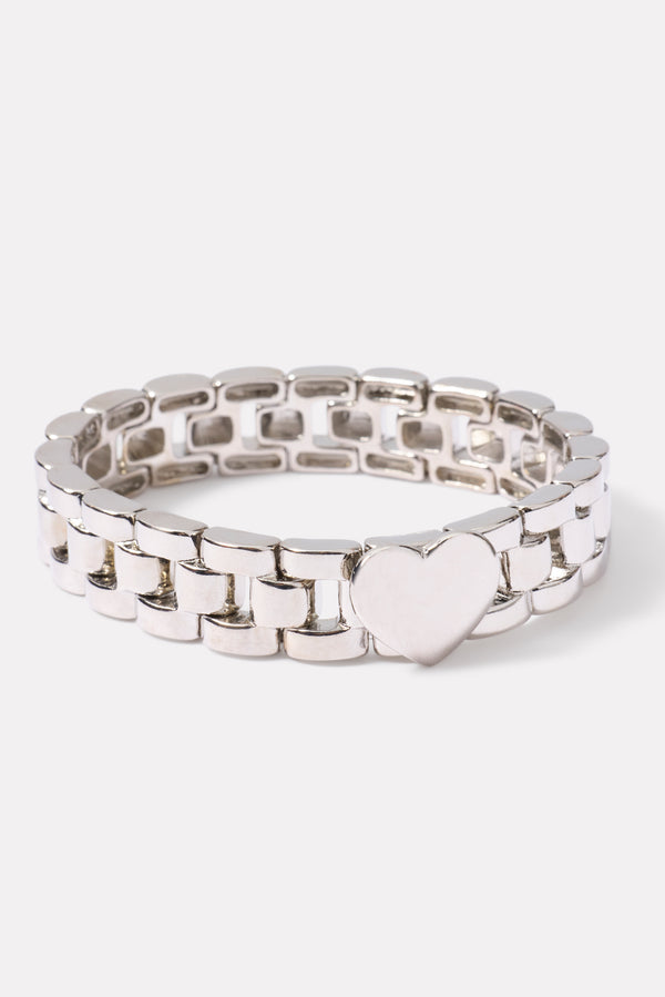 everve Ezra Heart Watchband Silver