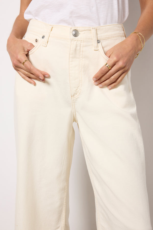 Everve Featherweight Andi Wide Leg Ecru