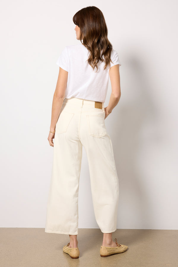 Everve Featherweight Andi Wide Leg Ecru