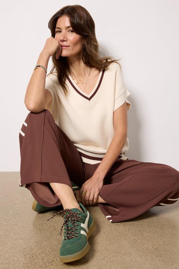 everve Fletcher Sweater Vest Crystal