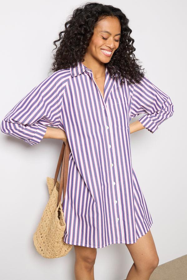Everve Flora Dress Bluerose