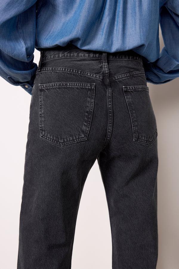 Everve Fran Cuffed Straight Blacktea