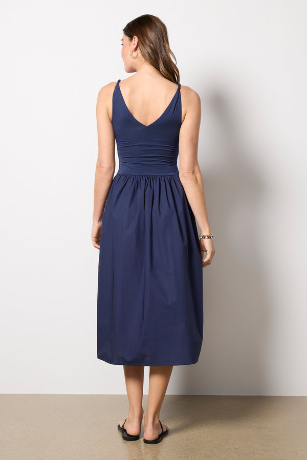 Everve Franca Dress Navy