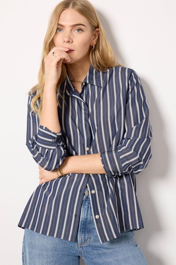 Everve Frankie Striped Shirt Navalacademy