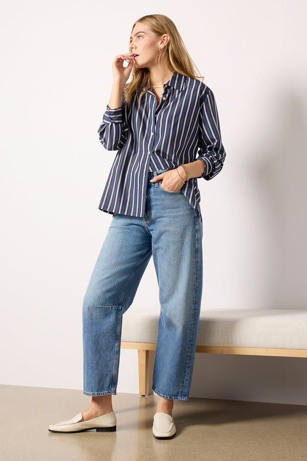 Everve Frankie Striped Shirt Navalacademy