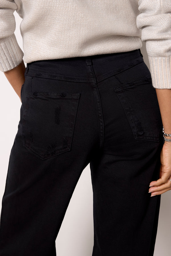 Everve Frida Wide Leg Blackoak