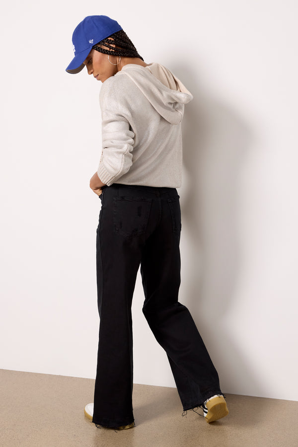 Everve Frida Wide Leg Blackoak