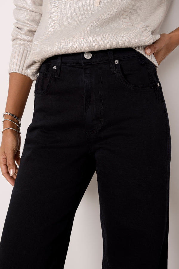 Everve Frida Wide Leg Blackoak