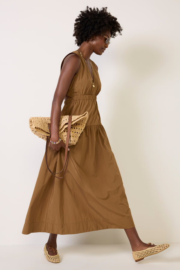 Everve Genevieve Dress Sepia