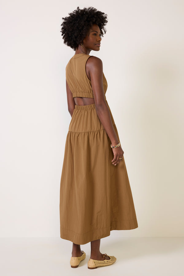 everve Genevieve Dress Sepia